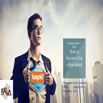 Inspiring people to travel: How to become a big online brand