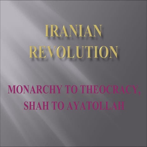 Iranian revolution