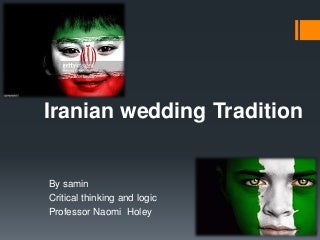 Iranian wedding tradition