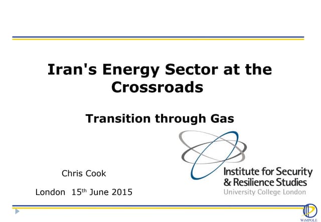 Iran's energy sector at the crossroads