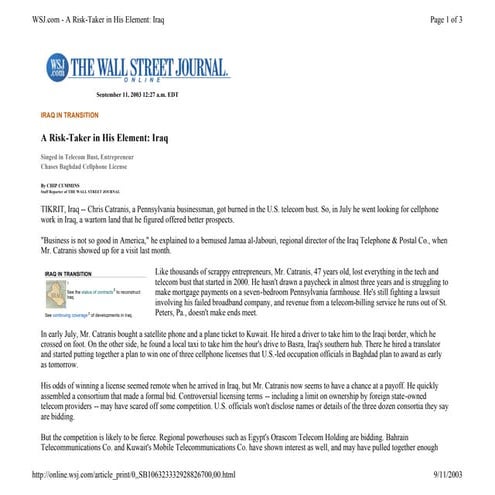 Iraq cj catranis_article