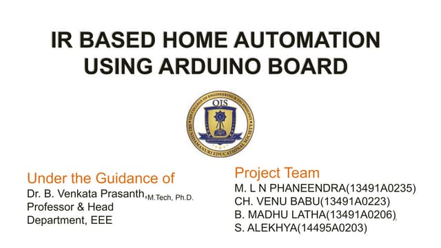 IR BASED HOME AUTOMATION USING ARDUINO UNO