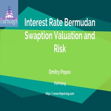 Bermudan Swaption Valuation