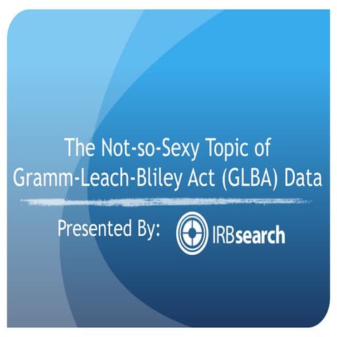 IRBsearch | GLBA data
