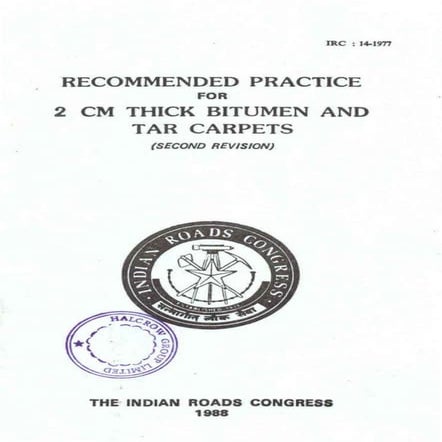 Roadwork from CPWD specification | PDF