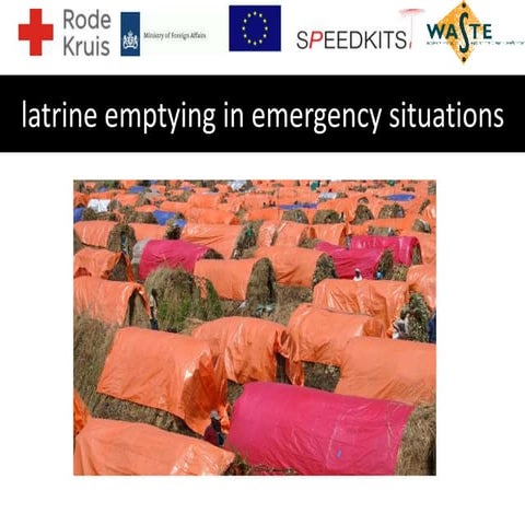 Pit emptying devices for emergency situations