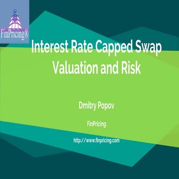 Pricing Interest Rate Capped Swap
