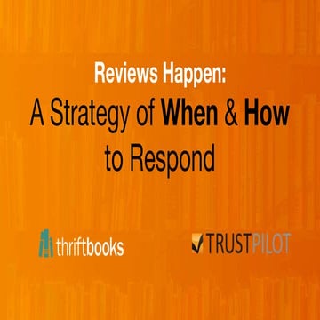 IRCE Thriftbooks Trustpilot presentation