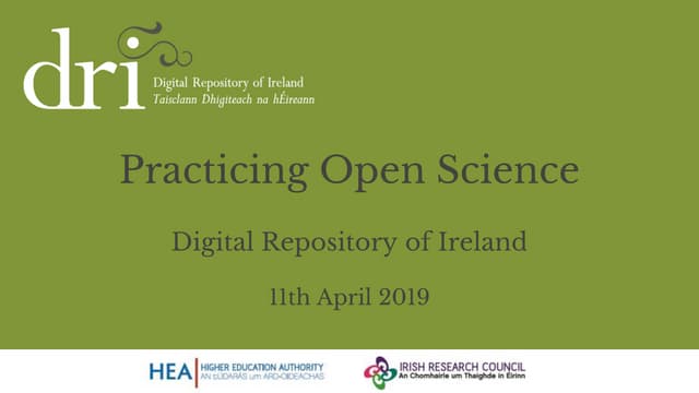 Practicing Open Science