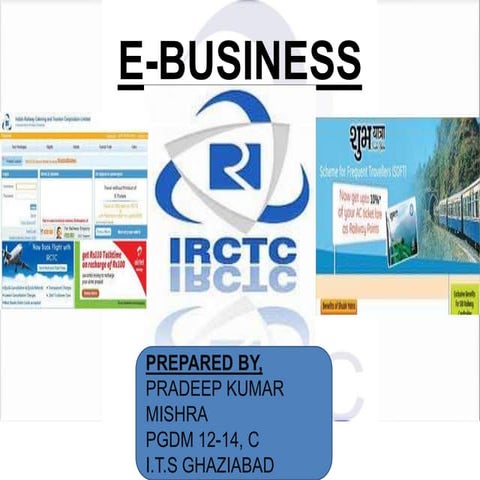 IRCTC ( E-BUSINESS)