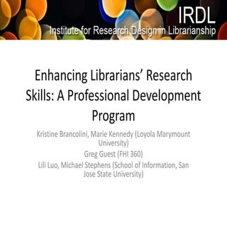 Enhancing Librarians’ Research Skil...