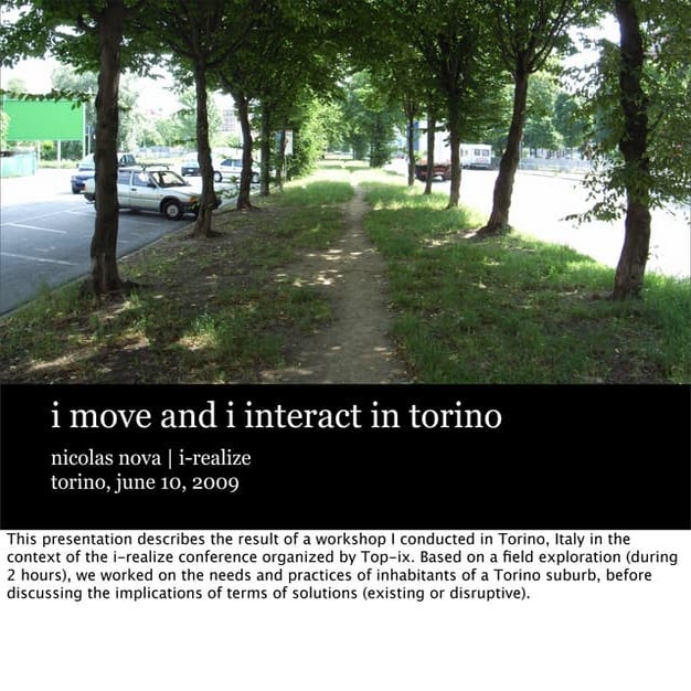 i move and i interact in torino