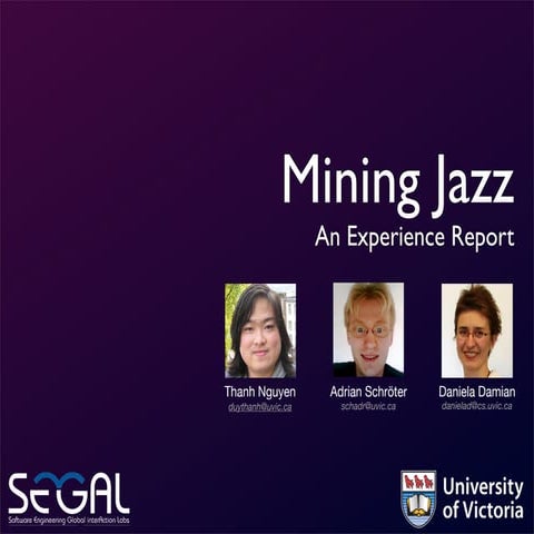 Mining Jazz: An Experience Report