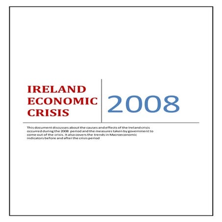 Ireland economic crisis