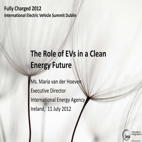 The role of electric vehicles in a clean energy future - IEA Executive Director
