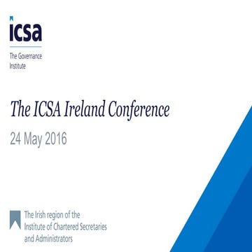 ICSA Ireland Conference 2016 | PPTX