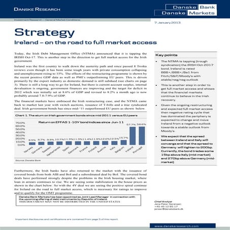 Ireland on the road to full market access (from Danske Research)