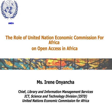 Open access publishing as the United Nations Economic Commission for Africa