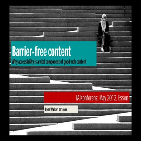 Barrier-free content