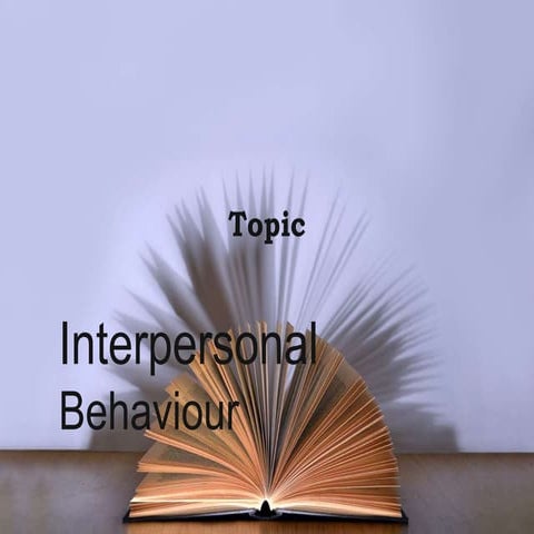 interpersonal behavior