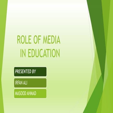 role of media in education