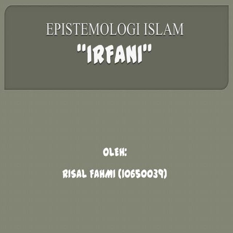 Epistemologi Irfani