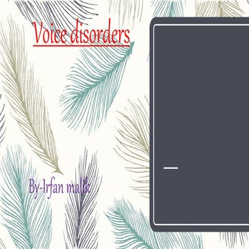Voice disorders