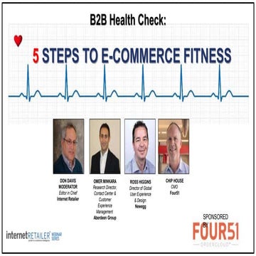 B2B Health Check: 5 Steps to eCommerce Fitness [WEBINAR]