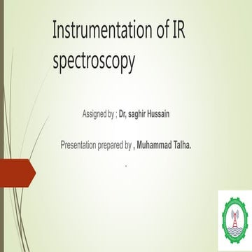instrumentation of IR spectroscopy slides ppr.