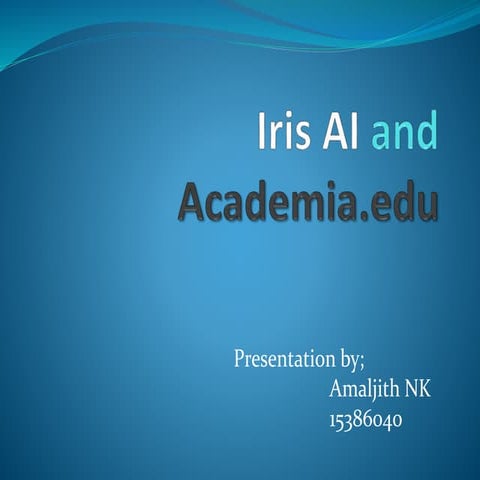 Iris ai and academia.edu. 