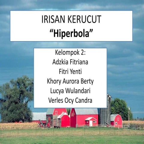 Irisan kerucut   hiperbola