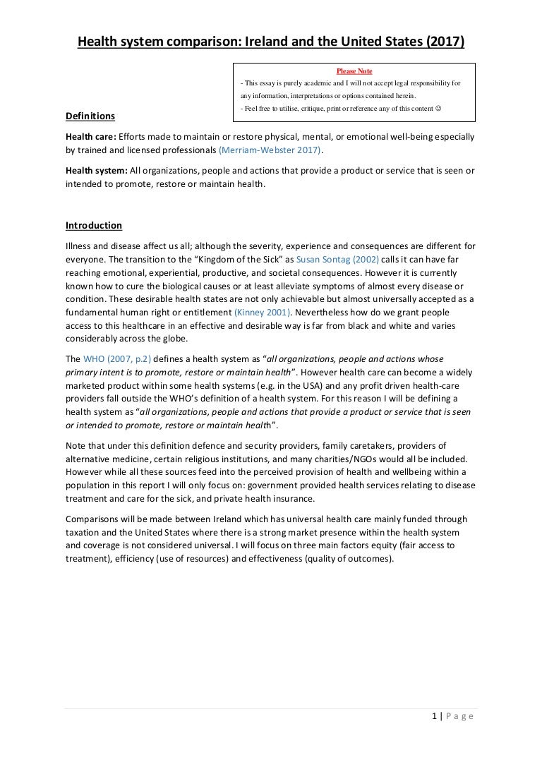 Making A Thesis Statement For An Essay High School Entrance Essay Samples also Thesis Example Essay Health System Comparison Ireland And The Usa How To Write A Thesis Sentence For An Essay