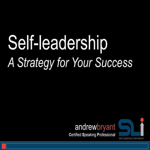 Self Leadership for Success