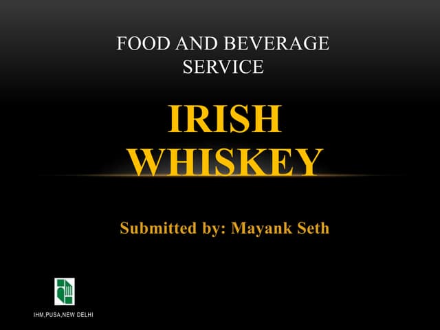 Irish whiskey