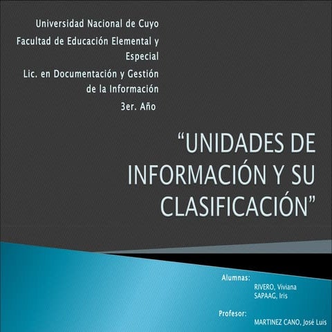 Unidades de Información