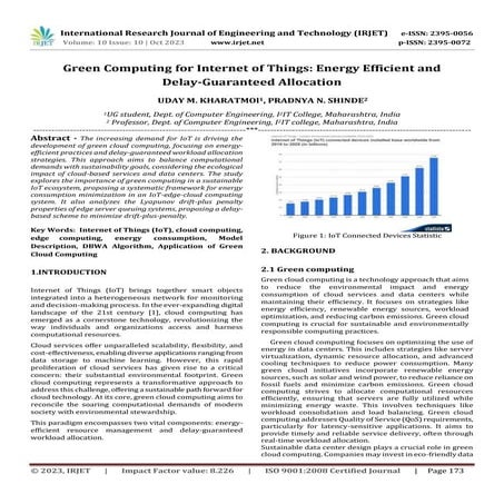 Green Computing for Internet of Things: Energy Efficient and Delay-Guaranteed...