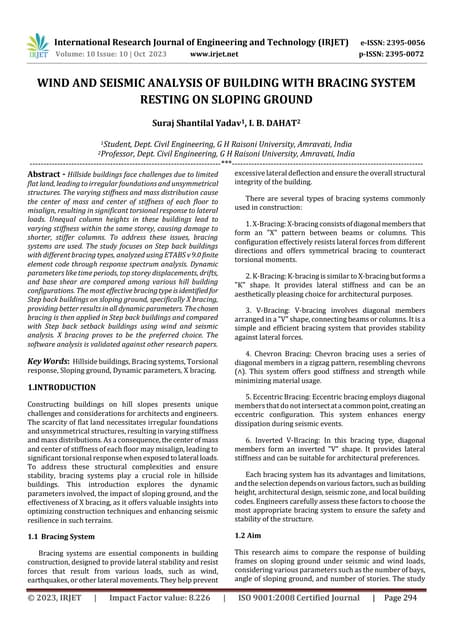 Comparative Seismic Analysis of G+20 RC Framed Structure Building for ...