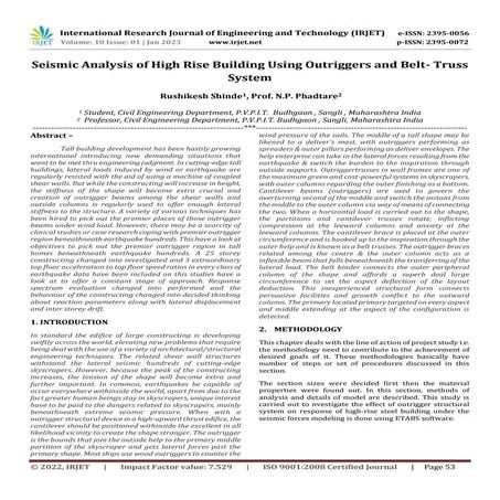 Seismic Analysis of High Rise Building Using Outriggers and Belt- Truss ...