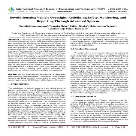 Revolutionizing Vehicle Oversight: Redefining Safety, Monitoring, and Reporti...