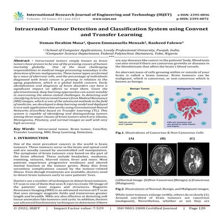 Intracranial-Tumor Detection and Classification System using Convnet and Tran...