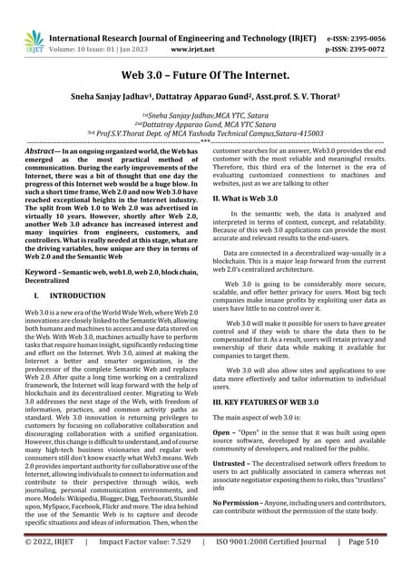 Web 3.0 – Future Of The Internet.