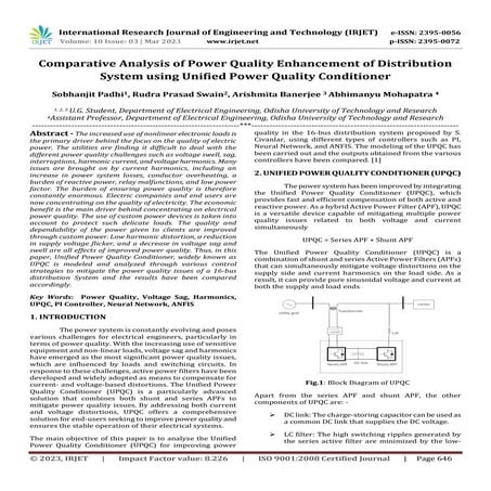 Comparative Analysis of Power Quality Enhancement of Distribution System usin...