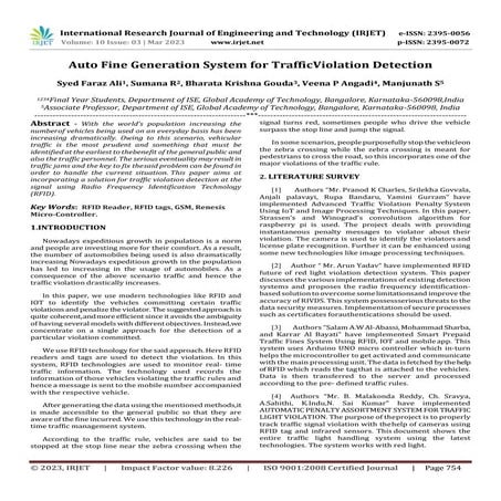Auto Fine Generation System for TrafficViolation Detection