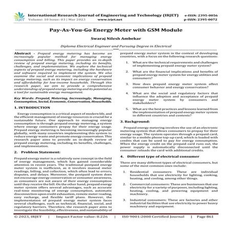 Pay-As-You-Go Energy Meter with GSM Module