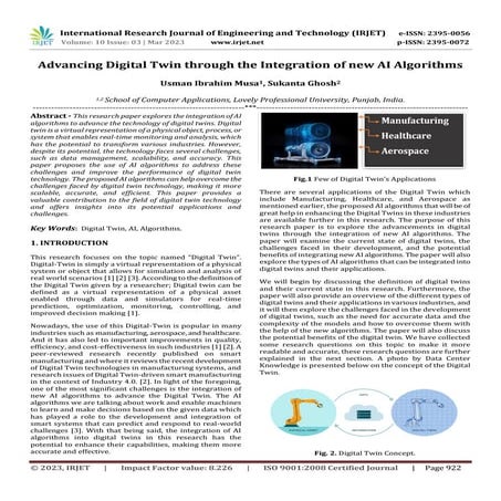 Digital twin technology - seminar presentation | PPTX