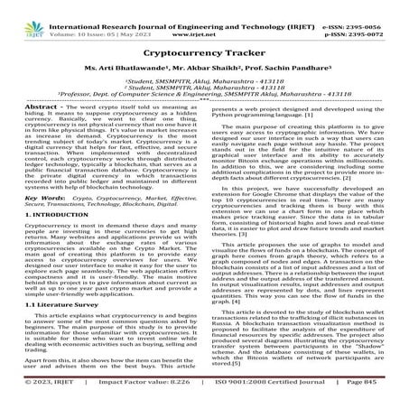 Cryptocurrency Tracker