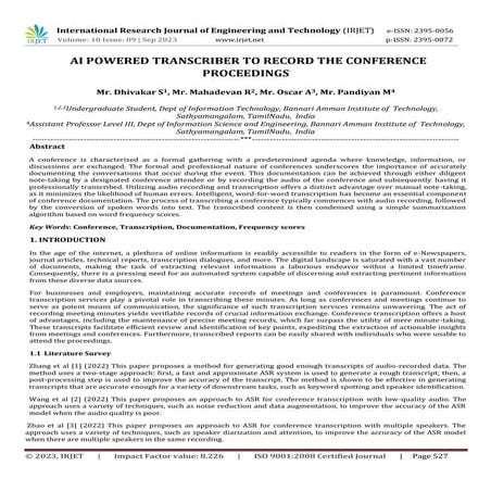 Types of Research Transcription and Applications | PDF