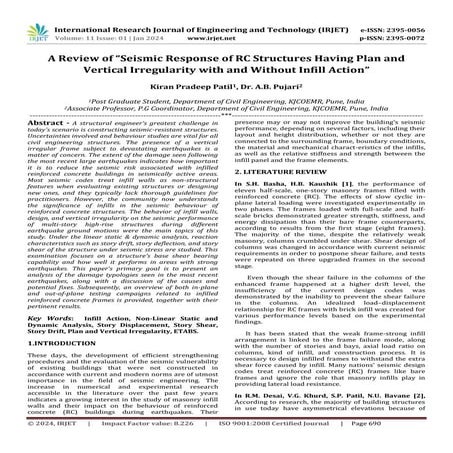 A Review of “Seismic Response of RC Structures Having Plan and Vertical Irreg...