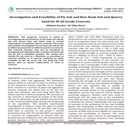 IRJET- Using of Ferro-Chrome Slag as a Coarse Aggregate and Stone Dust ...