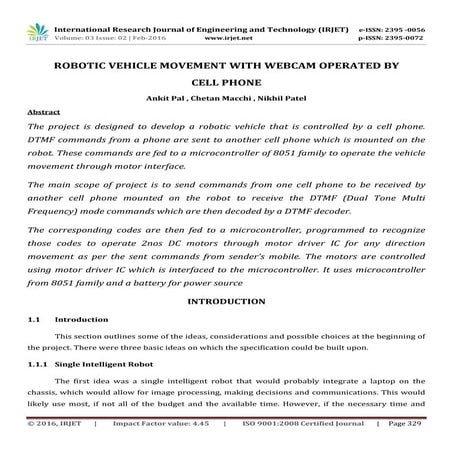 Swarm robotics : Design and implementation | PDF